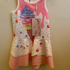 NWT Baby Sara Ice Cream and Sprinkles Dress